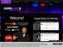 Tablet Screenshot of gospelmusicdj.com